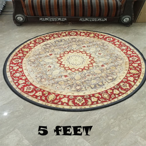 Carpet Rug - Room Center Piece Carpet - Round Shape Room Carpet 5 Feet Diameter