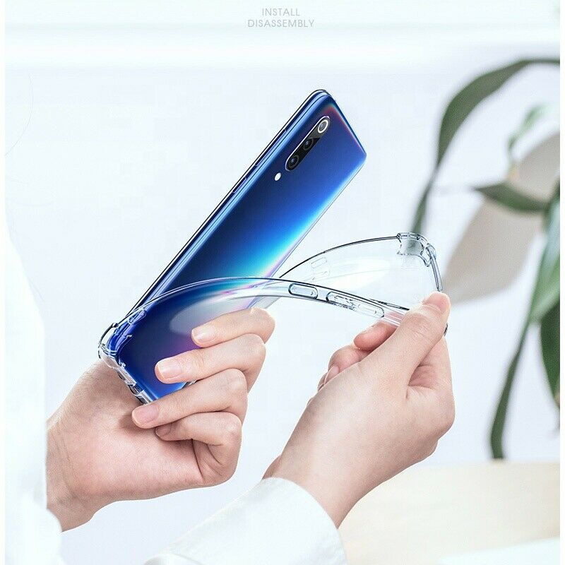 Xiaomi Redmi Note 8 Soft TPU Transparent Case, Shockproof Back Cover with Camera Protection, Slim Design