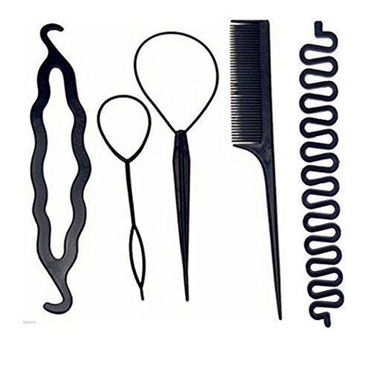 5 Piece Set Hair Styling Tools Now Easily Style Your Hair At Home Braid Tools Hair Braider Accessories Easy Styling Tool Kit For Women Ladies Girls New Hair Styling Tools Buy