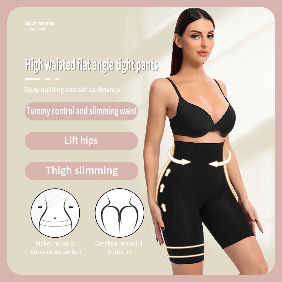 Lower Body Shaper for Women – High Waist Tummy Control Slimming Shapewear | Seamless Hip & Thigh Shaper | Half Body Compression Shorts for Slim Look
