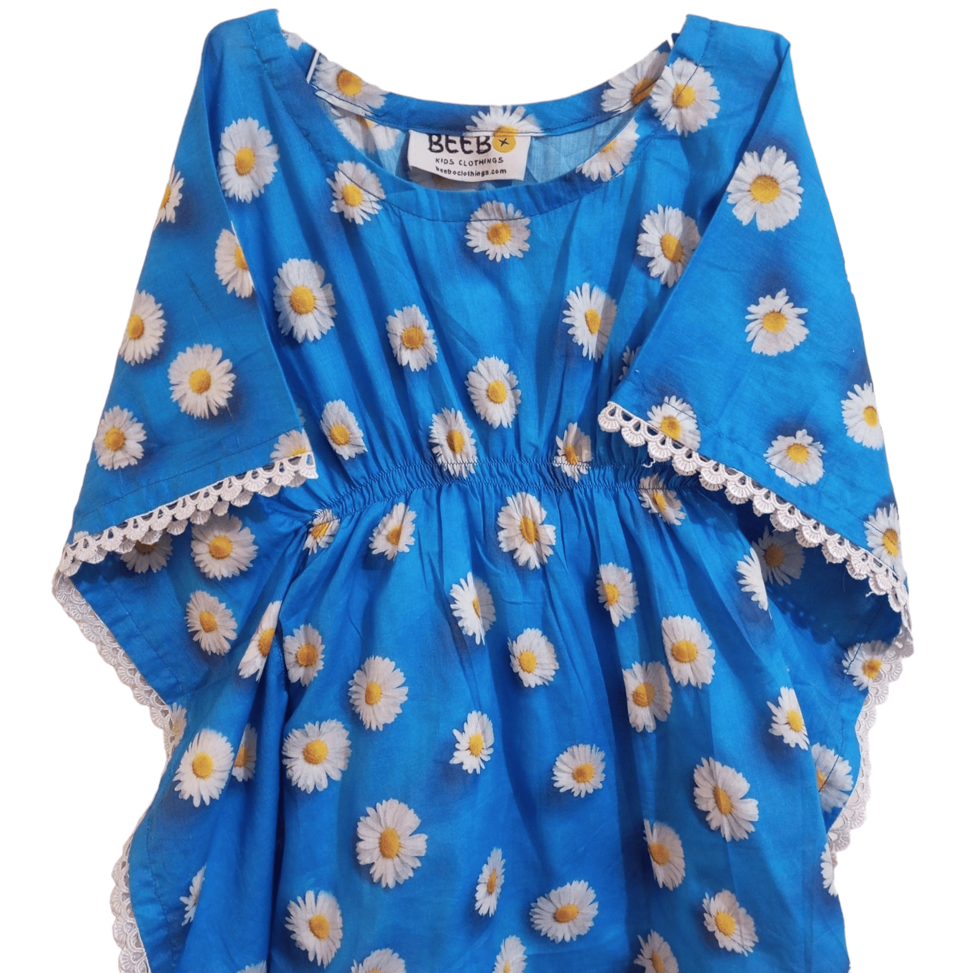 Blue Daisy summer Kaftan and trouser (2piece) for Girls | Daraz.pk
