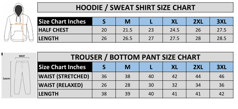 Men's Tracksuit Co-Ord Set SweatShirt and Trouser