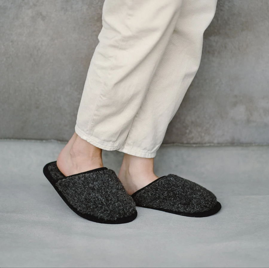 Wool Fluffy Indoor Slippers for Men and Women with Non Slip Sole Free Size