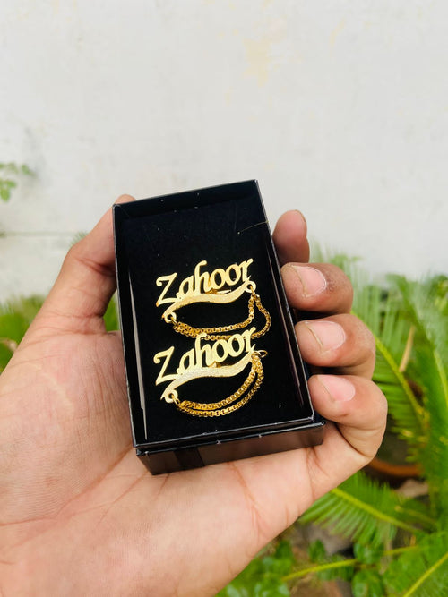 The Jewel Lodge Customize Name Cufflinks, Customize Cufflinks, Cufflinks For Men with Name, Boys Accessories, Studs for Men, Men accessories, Name studs for men, Name Cufflinks
