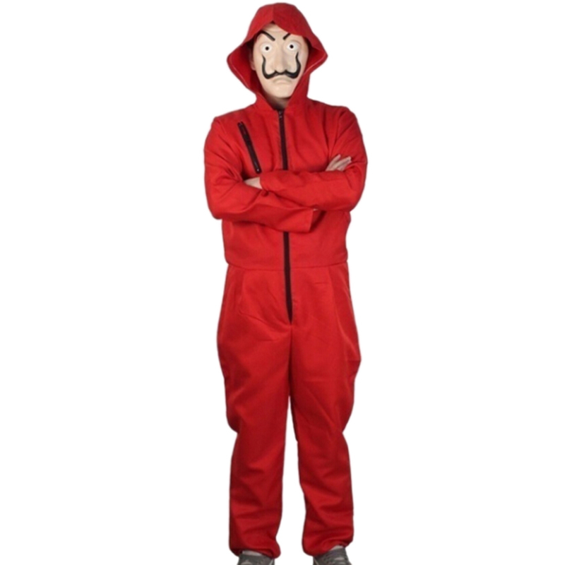 Money Heist Cosplay Halloween Costume Helloween cosplay money heist costume for school event and party