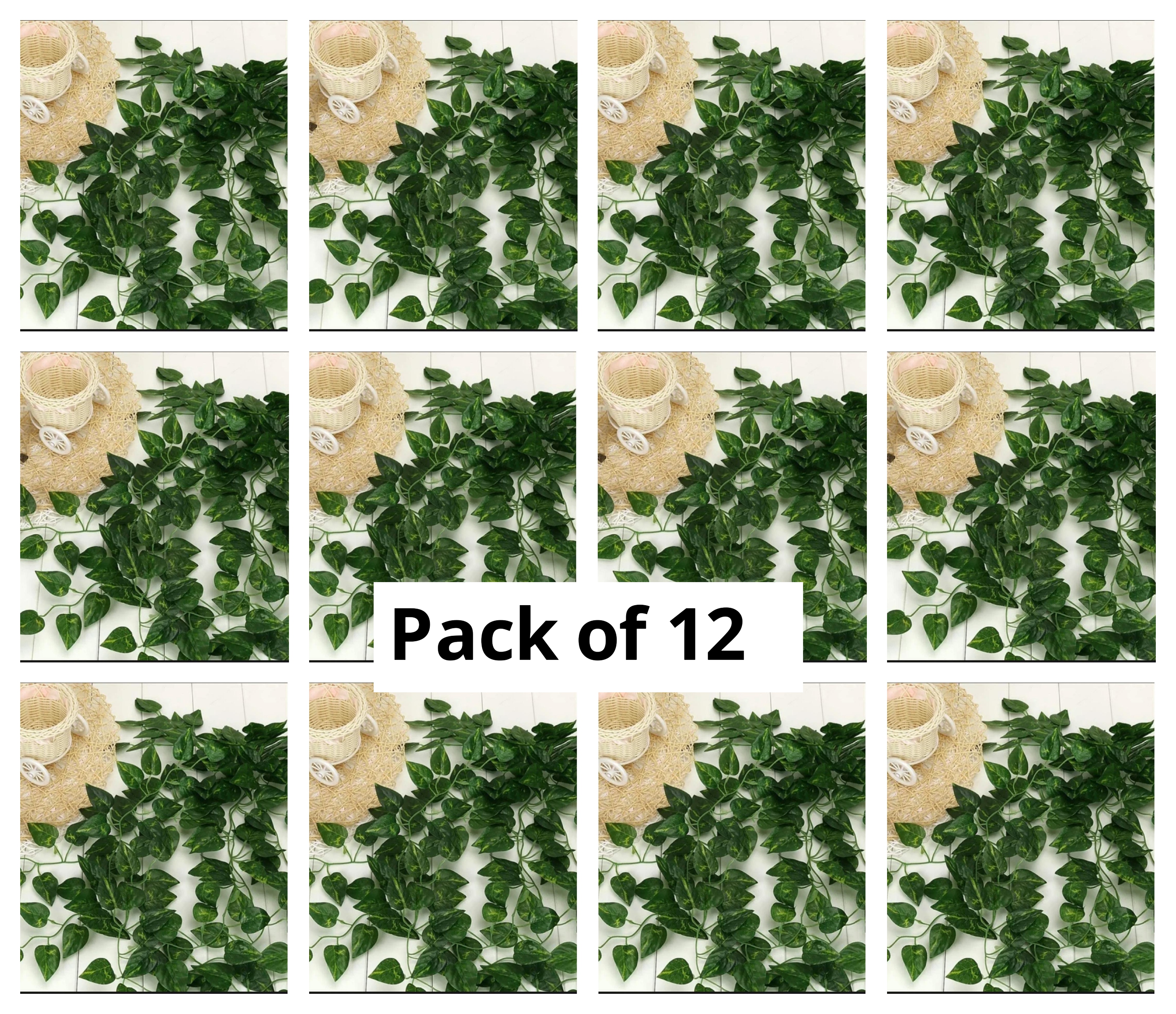 7 Feet Long Artificial Money Plant Natural Look Leaf Bail Garland For Home, Office, Room Decoration