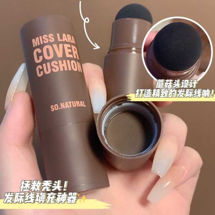 Miss Lara 2 in1 Cover Cushion Hairline & Eyebrows Shaping Stamp ( Shade: Brown and Black)