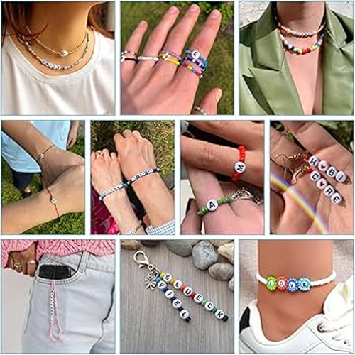 50-100Pcs Random Mixed Letter Acrylic Beads Flat Round Alphabet Charms Beads For Bracelet Necklace Jewelry Making KS