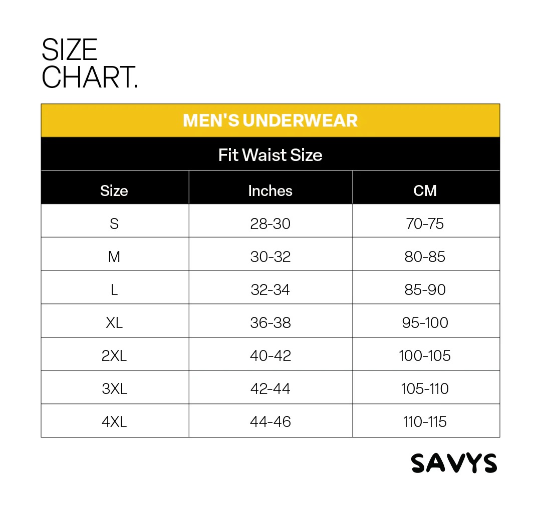 Savys - Men Long Leg Boxers  - Underwear For Boy - Super Soft Breathable Fabric - Undergarments - Perfect Blend Of softness & stretch - Underwear For Mens - Moisture Wicking & Body Adaptive Fit - For All Day Comfort