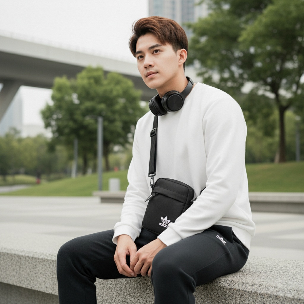 Stylish Crossbody & Side Bags for Men & Boys - Mini Bag for Travel, Money & Mobile - Durable & Lightweight