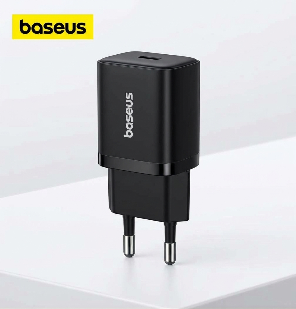 Baseus 30W PD China Laat GaN5 USB-C PPS and PD Fast Charger Adapter for Samsung Galaxy, Google Pixel All Mobiles Supported With Universal Compatibility