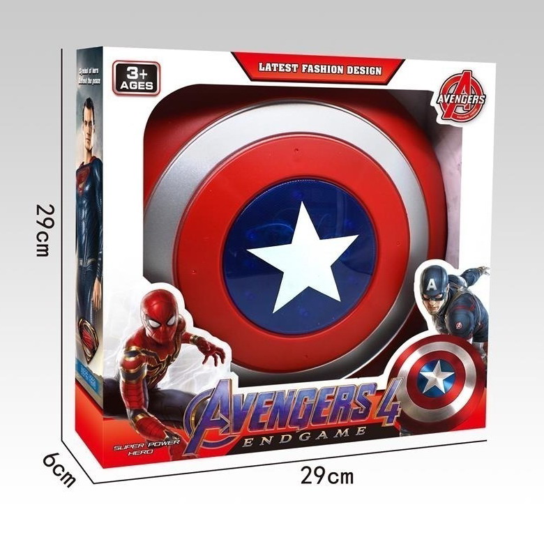 Avengers Captain America Shield Toy With Sound And Lights – 29 Cm X 29 Cm