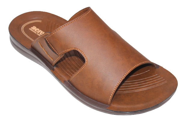 Aerosoft Synthetic Leather & Pu Sole Slides For Men P0211
