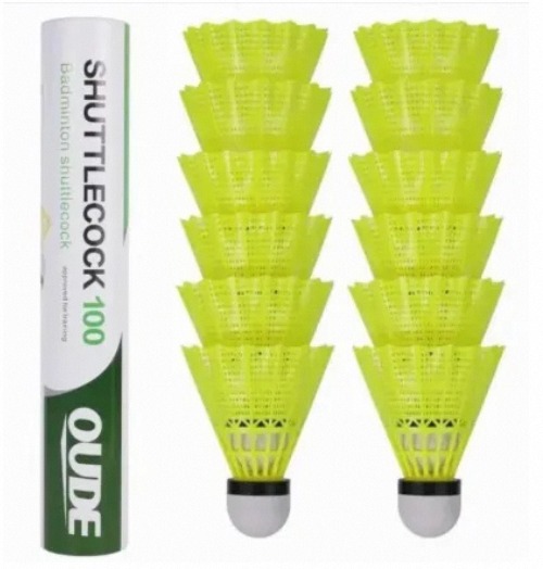 AT Sports Nylon Badminton Shuttlecocks Pakistan | 12 Tubes Pack Model 100