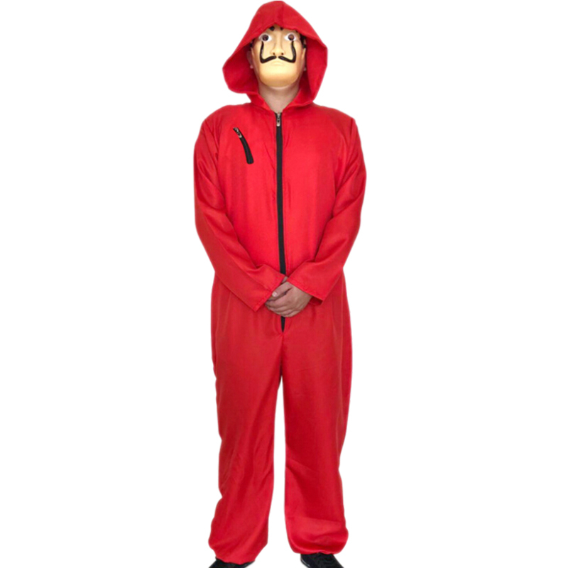 Money Heist Cosplay Halloween Costume Helloween cosplay money heist costume for school event and party