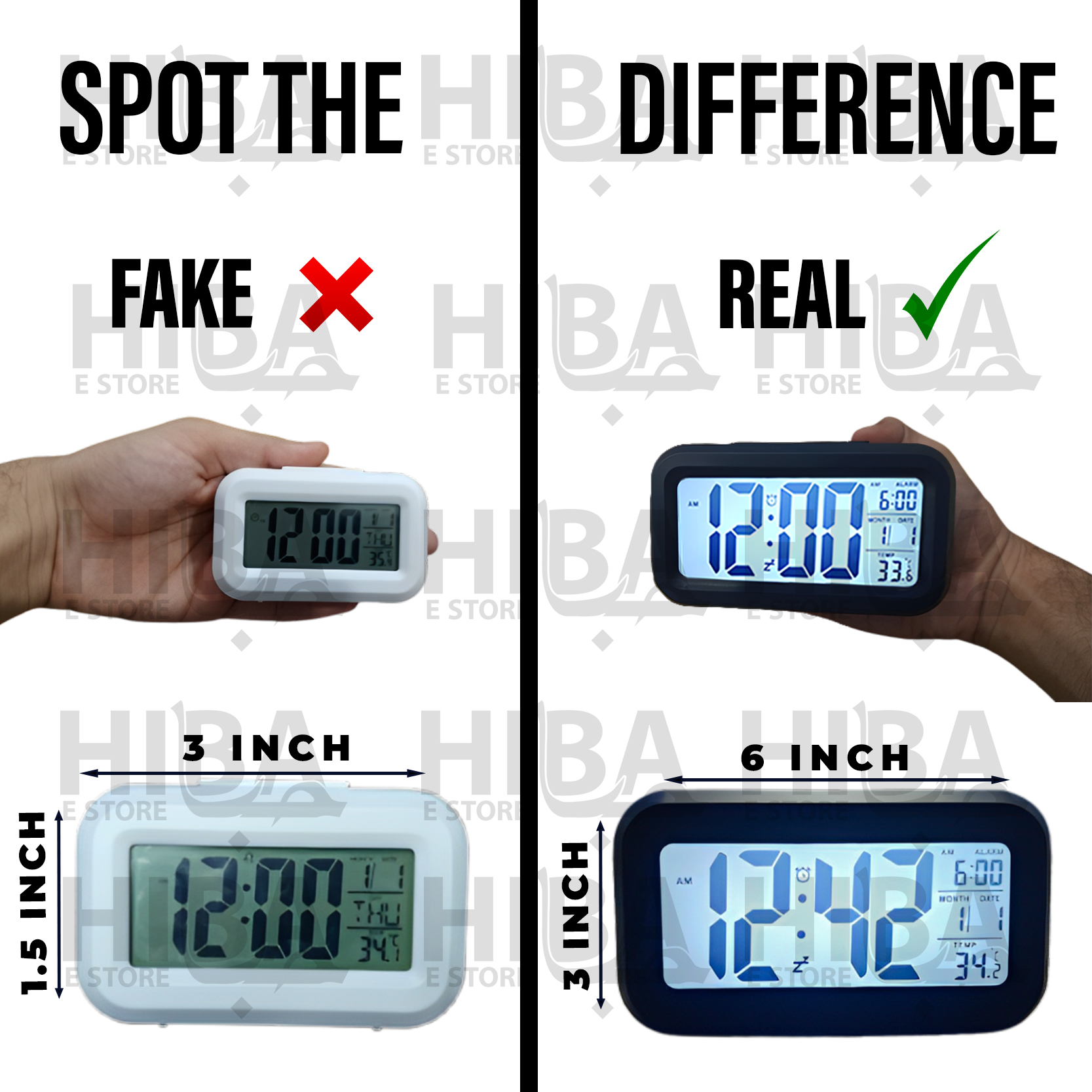 Smart Bedside Digital LED Alarm Clock Table Clock | Digital Table Clock
