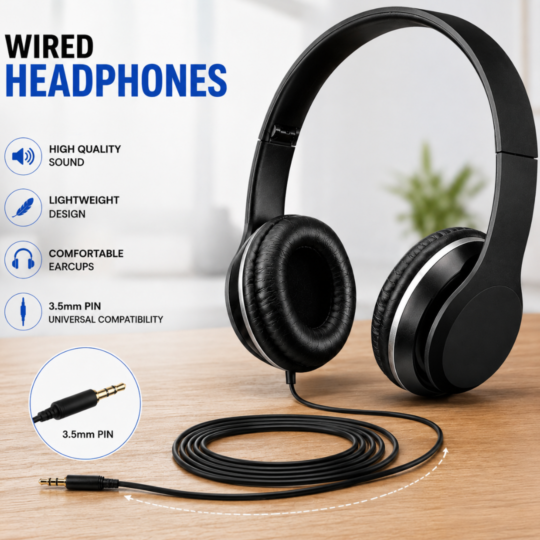 RGB Wired Gaming Headset with Mic, 3.5mm Stereo Bass Gaming Headphones, Noise Cancelling Microphone, Soft Over-Ear Ear Cushions, RGB Gaming Headphone for PC Laptop Computer Mobile PS4 PS5 Xbox One Nintendo Switch PUBG Mobile - By Panorama