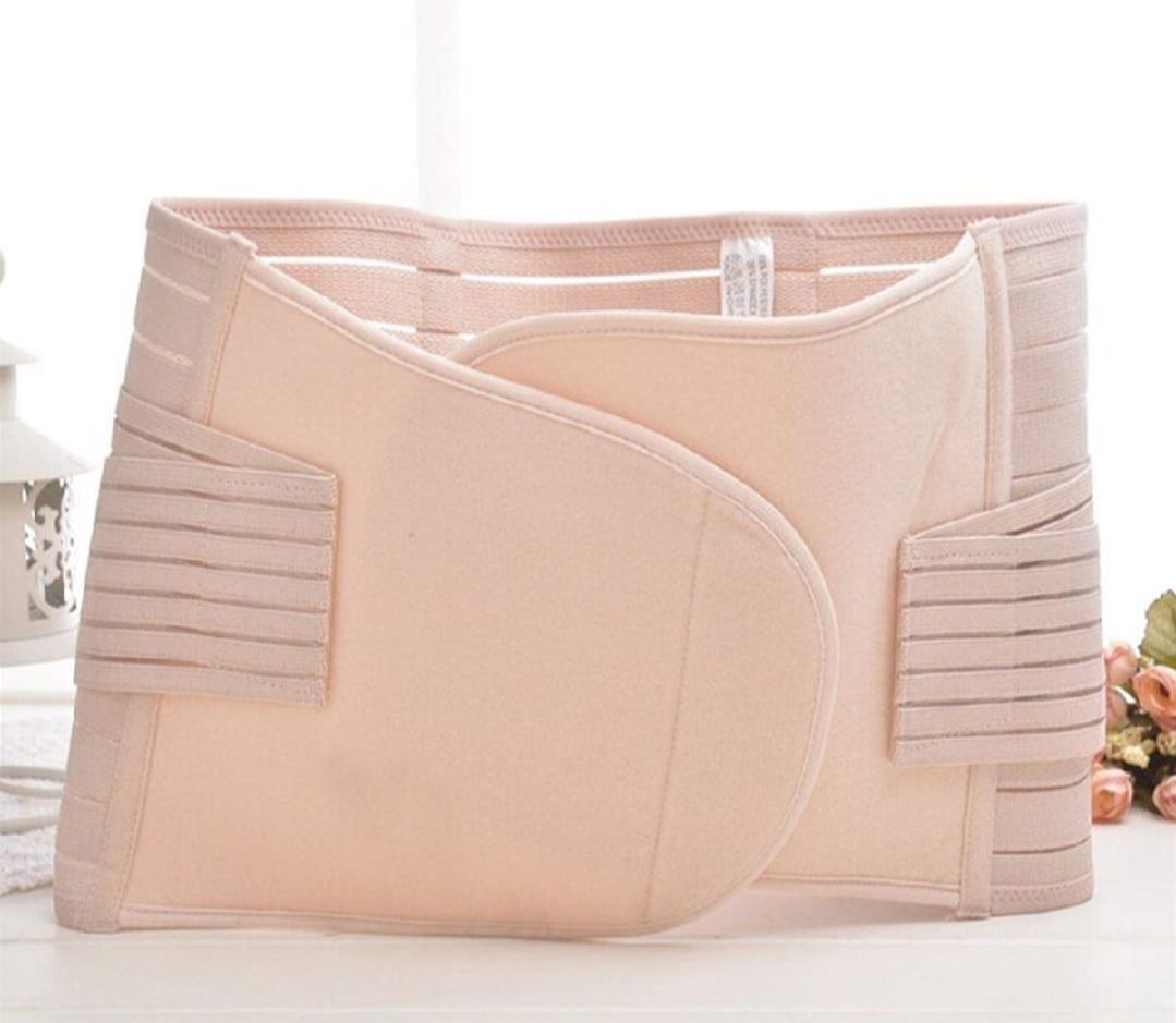 3 in 1 Belly Belt For Women Postpartum Recovery Belly Belt After Delivery Waist and Back Support Body Shaper Waist Trimmer Maternity Belt Slim Look for Mothers