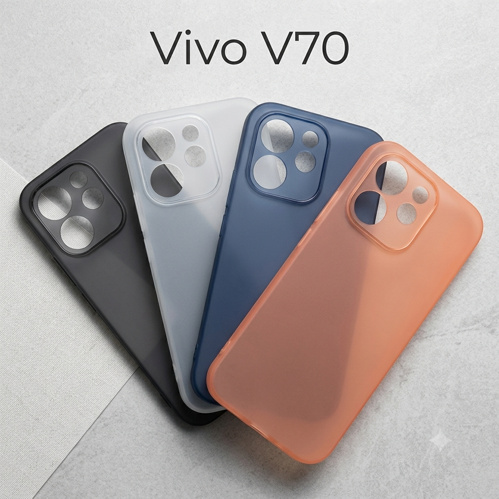 Vivo V70 - Smoky Ultra Thin Silicone Phone Case | Back Cover with Minimalist Protection