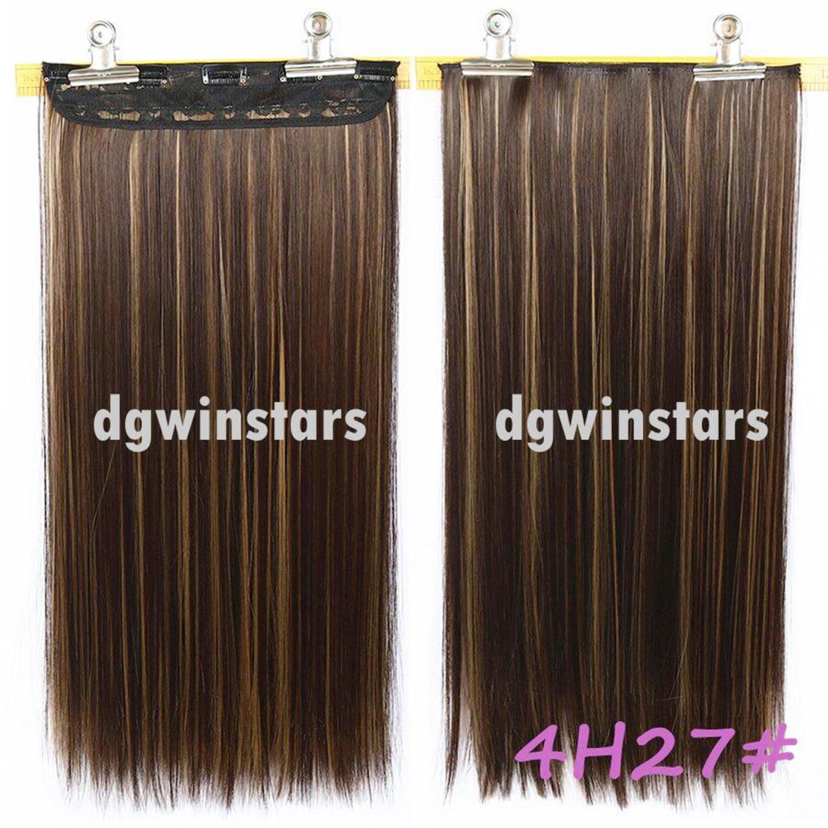 Hair Wig For Girls Extension Hair Styling Very Long Hair Extension for Women With 5 Clips Strongly Attached No Hair Fall Washable Reuseable - Brown Makes hair look gorgeous Easy to use Makes hair look trendy
