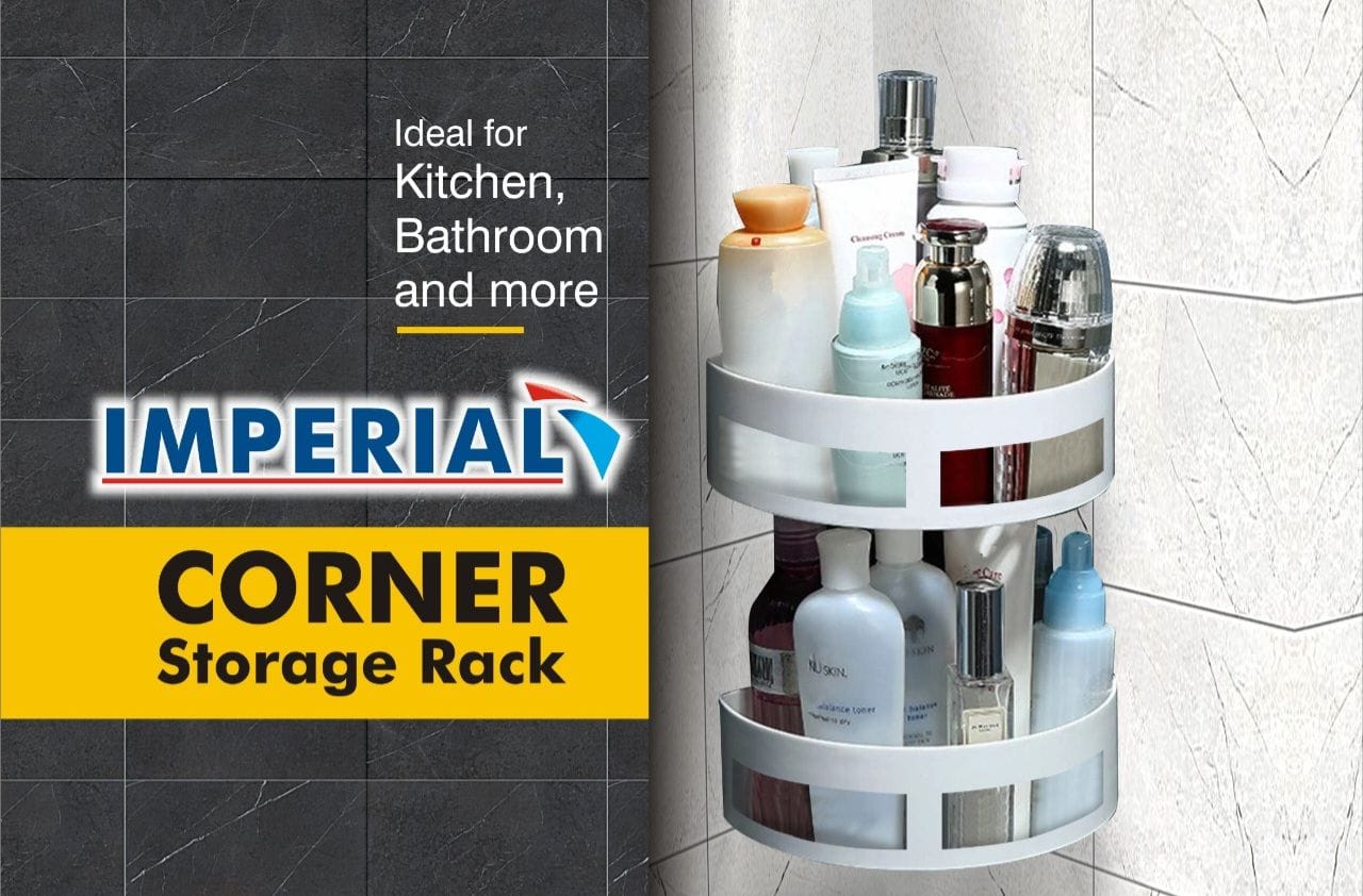 Standee Triangle Rack Plastic Wall Mounted Triangle Corner Organizer Racks | Daraz.pk
