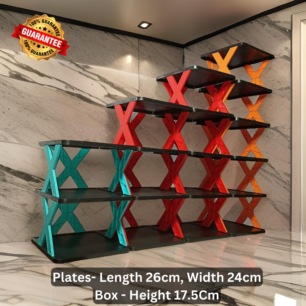 Stackable Multi-Functional Shoe Rack with 3, 4, 5, & 6 Layers - Space ...