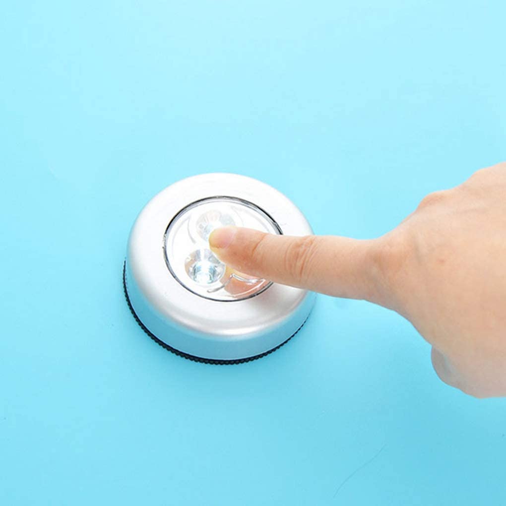 4pcs Pat Lamp 3 Leds Touch Ceiling Wall Light Mini Led Night