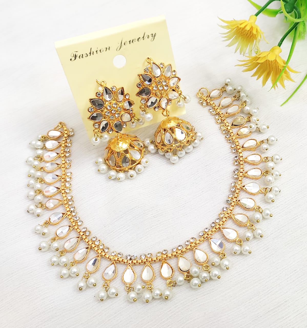 Meenakari glubaband Jewellery Set 