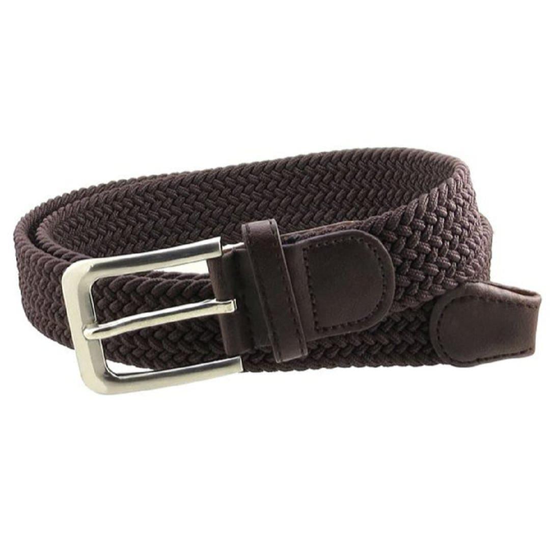 Special Braided elastic woven leather stretchable Belt for Men & Women.