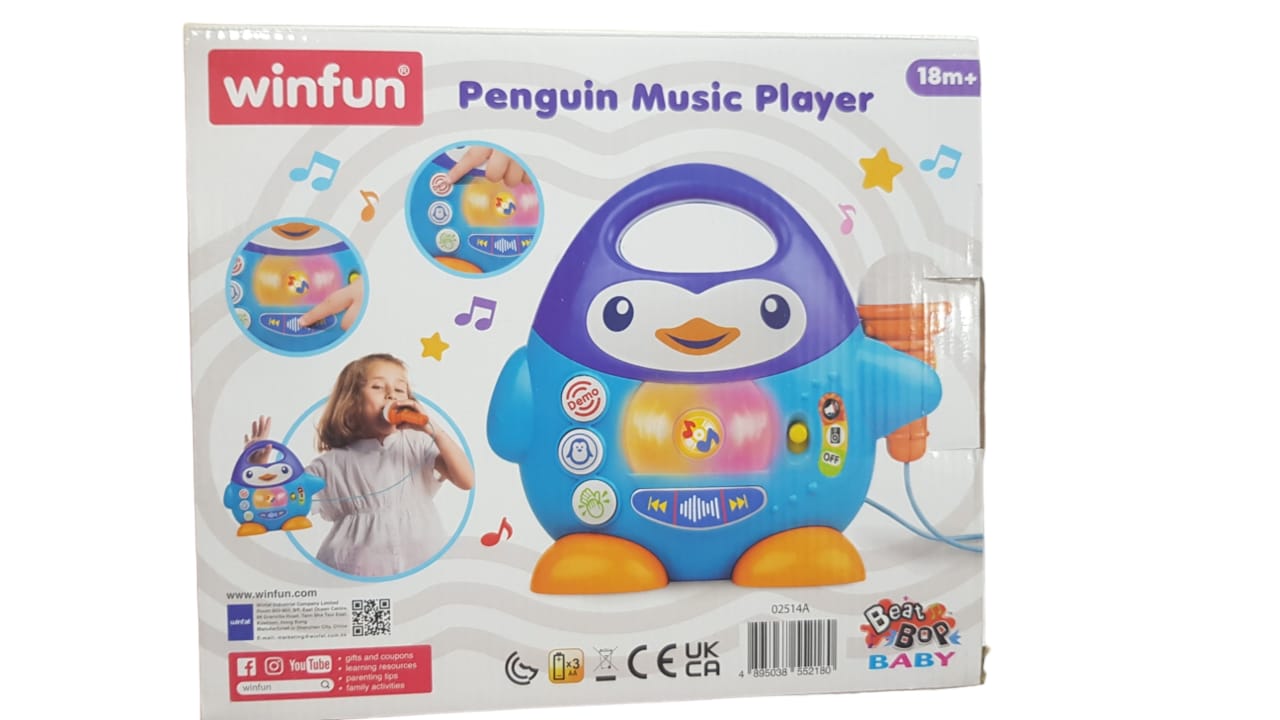 Penguin Baby Music Player Toy Penguin Karaoke Buddy Interactive