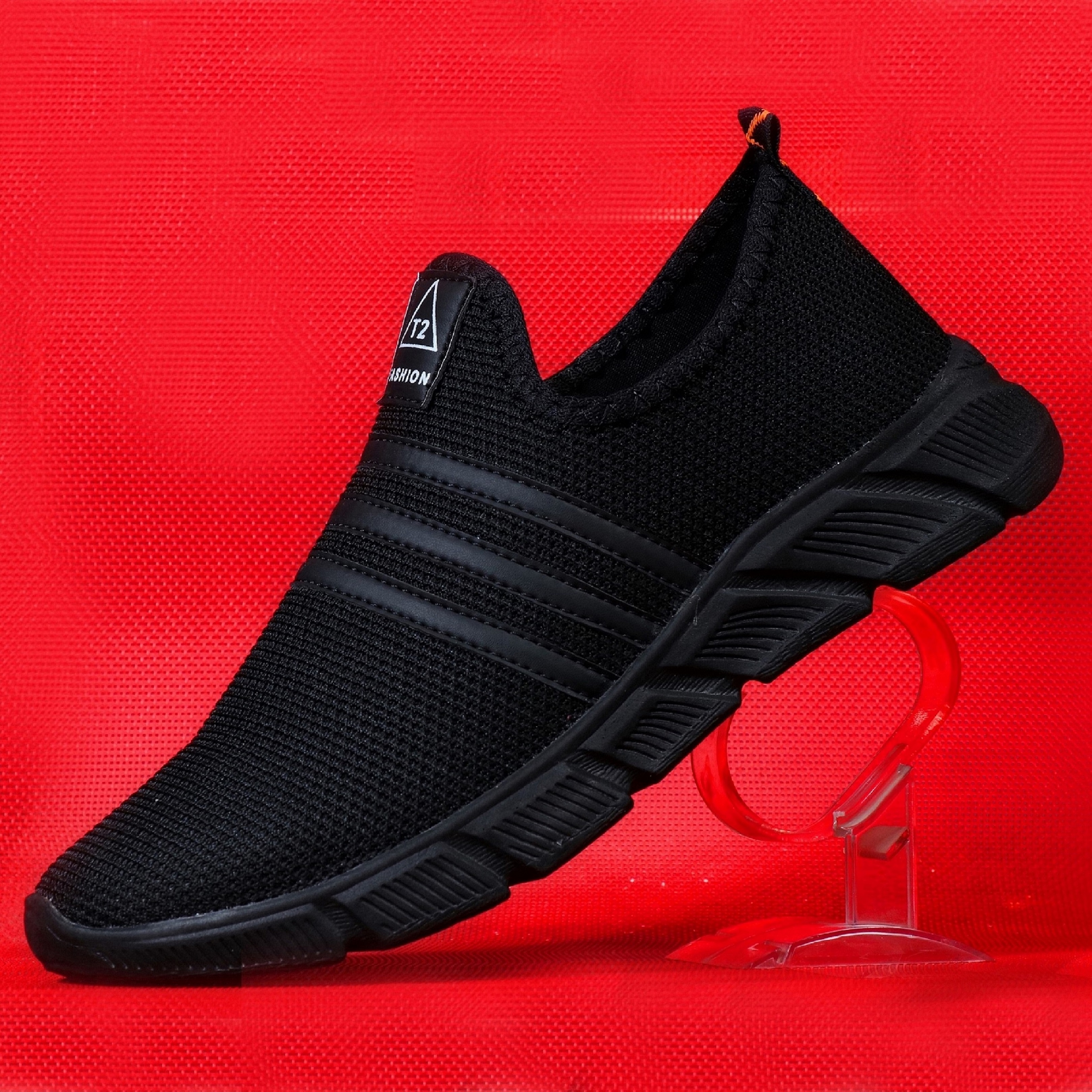 Men Casual Shoes Canves Classic Loafers Fashion Slip on Flat walking Gym Running