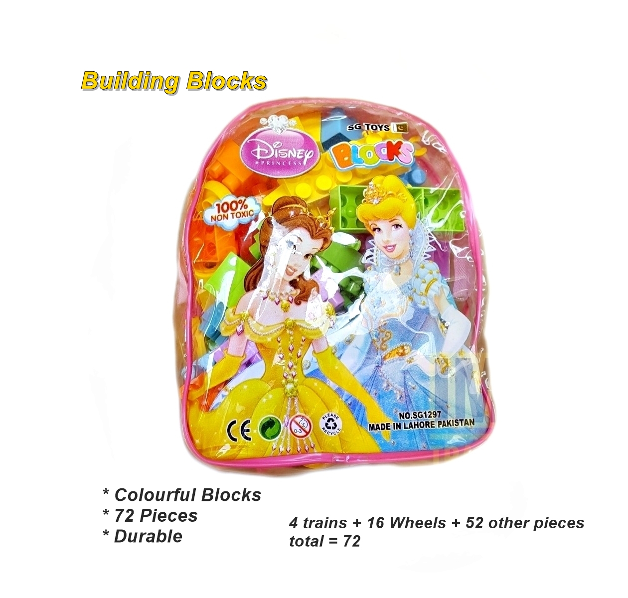 Blocks Pack 72 Educational Toy for Kids