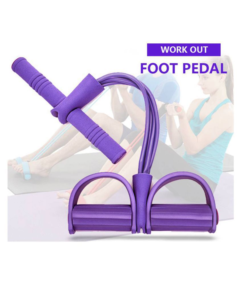 Pull Reducer Resistance Training Bands Tummy Trimmer Bally Fat Burner Body Exerciser Weight Loss Home Gym Home Workout Arm Muscle Builder Double Pull Rope Body Trimmer Pedal Exerciser Yoga Crossfit Exercise Arm Exercise Tummy Body Building Training Unisex