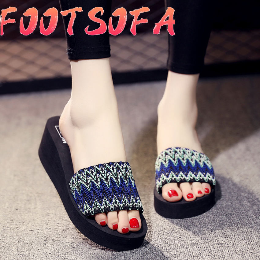 Foot Sofa Summer New Fashion Transparent Crystal Peep Toe Low Heels Cut Outs Women Beach Slippers Closed Toe Lady Beach Shoes Buy Online At Best Prices In Pakistan Daraz Pk