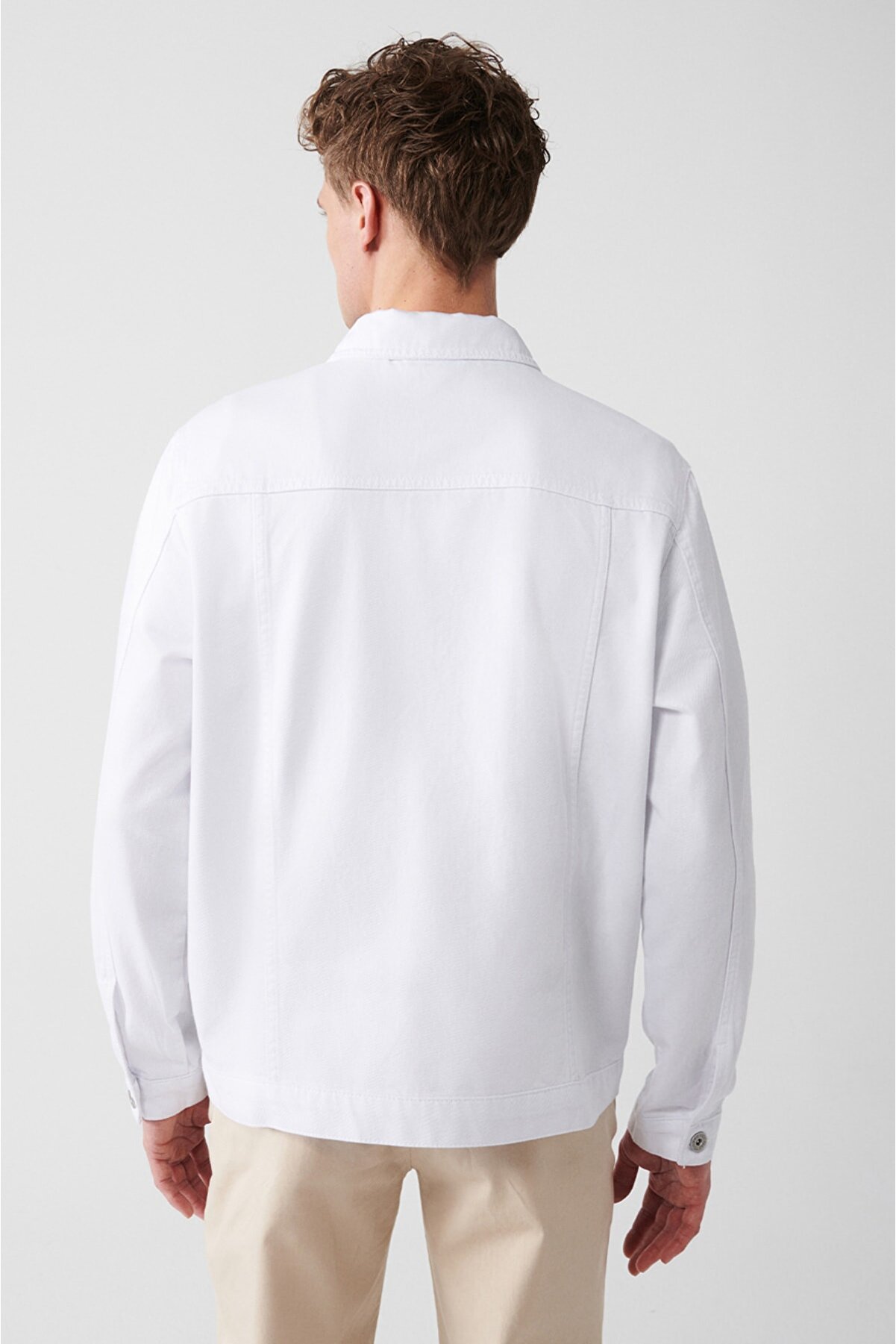 Mens White Denim Jacket Home shopping 3