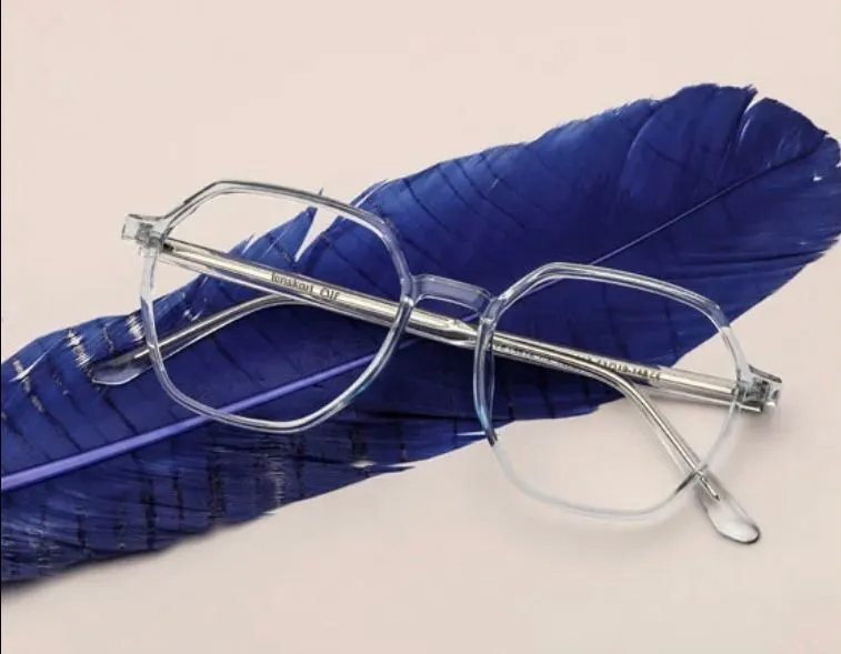 Transparent Lightweight Anti Glare UV Eyeglasses For Men and Women White Glasses for Boys and Girls
