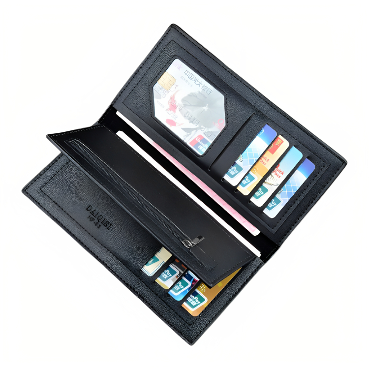 Fashion Long Wallet - Multi Card Holder With 2 Cash Pockets And Zipper Pocket For Coins etc