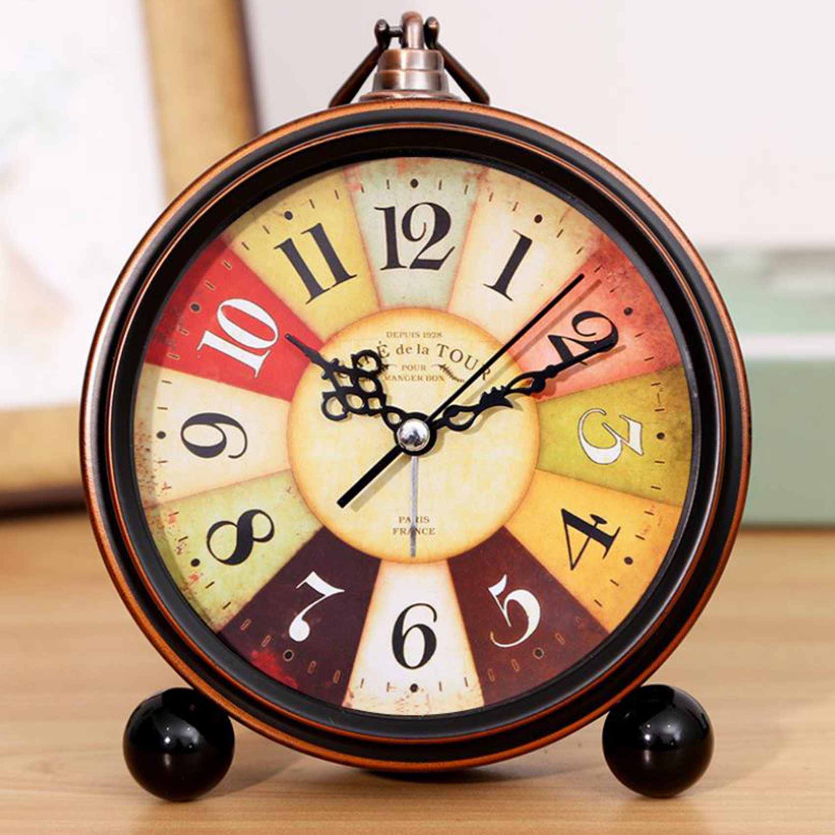 Super Silent Non Night Clock Alarm Light With Ticking