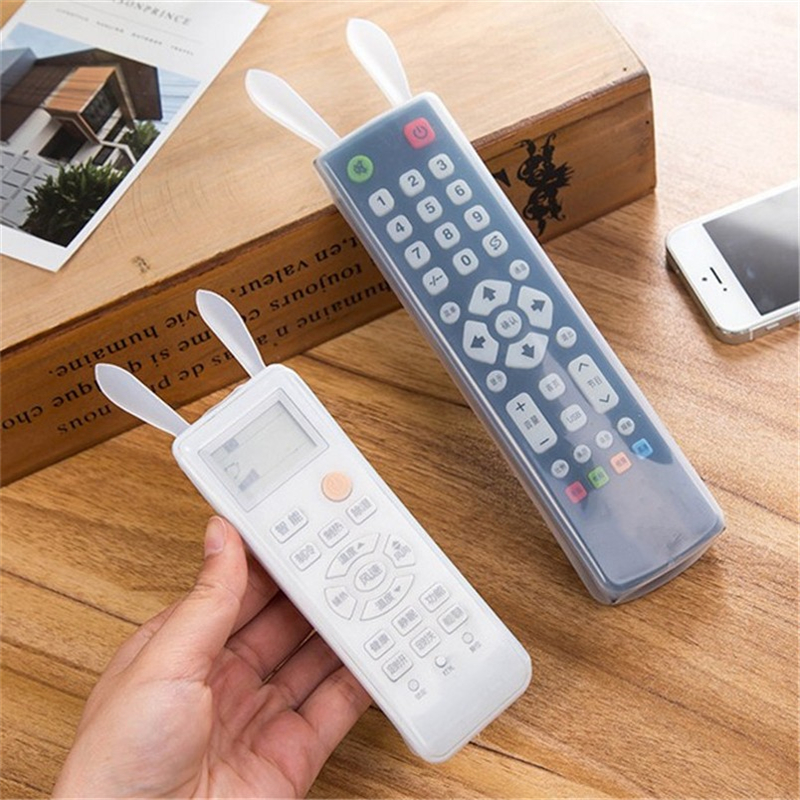 Rabbit TV Remote Control Cover Silicone Transparent Protector Case Cover Skin TV Air Condition Remote Controller Case