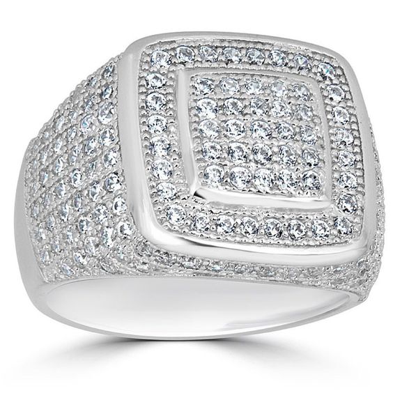 Titanium Elegance Diamond Ring