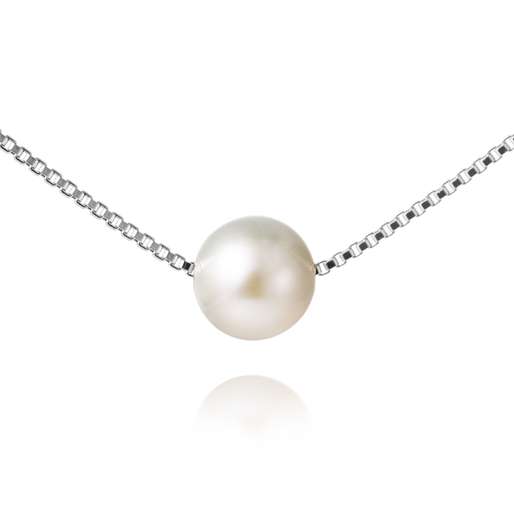 Simple Single Pearl Locket For Girls and Women | Gold and Silver Chain