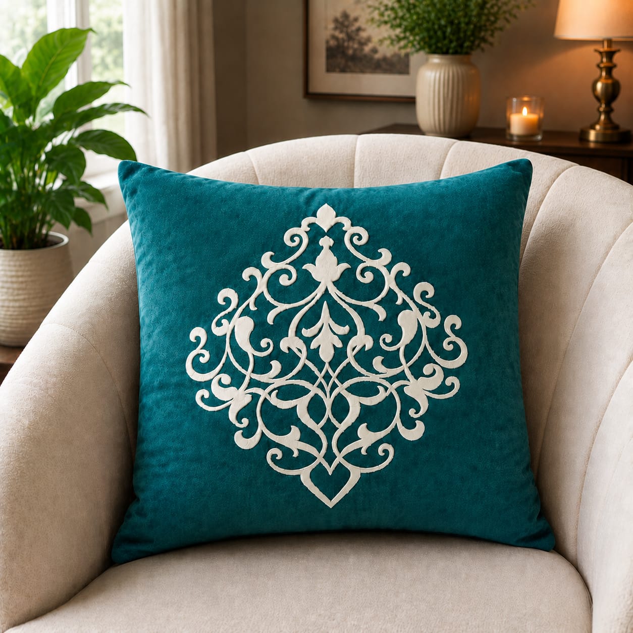 Decent Soft Velvet Cushion Cover Specific Style/ Color Best For Sofa And Bed Decorated By Ayat Bedding