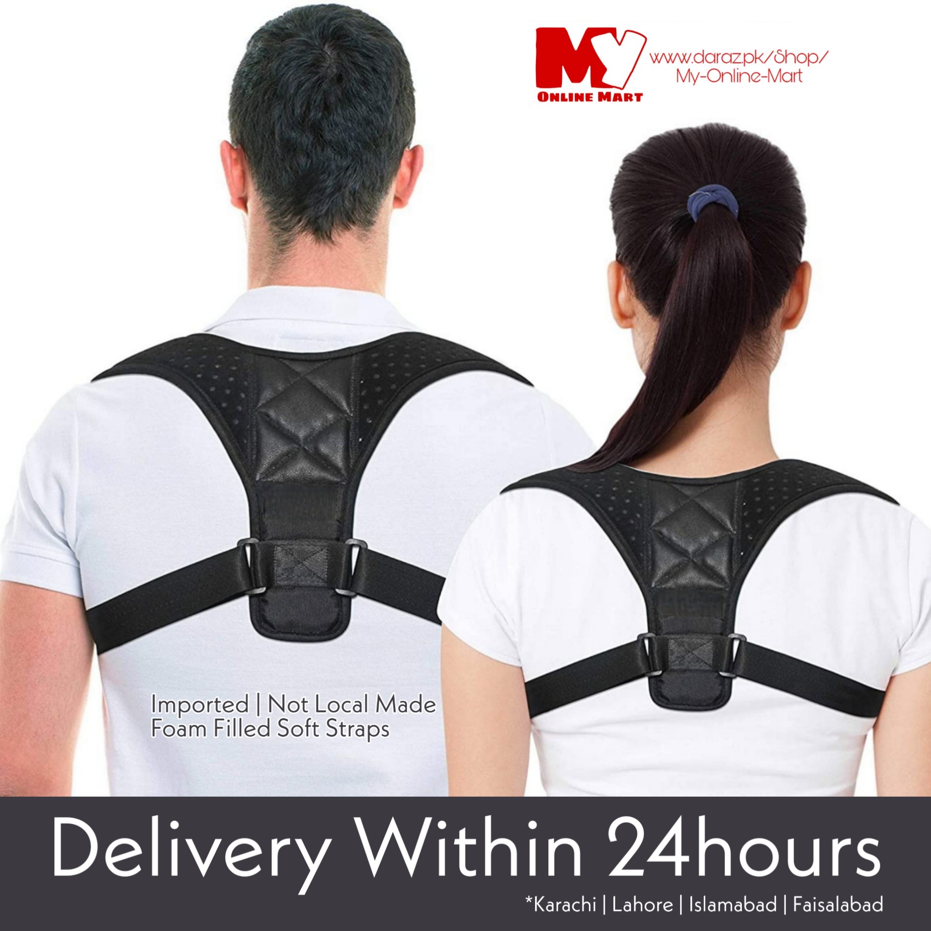  Branfit Shoulder & Back Brace Posture Corrector for