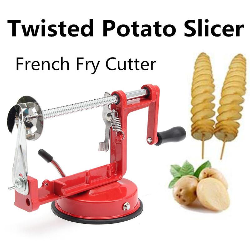 Potato Spiral Cutter Manual Roller French Fry Cutter Making Twist Shredder  Grater Kitchen Gadget Cooking Tools Vegetable Slicer - Price history &  Review, AliExpress Seller - Alice museum Store