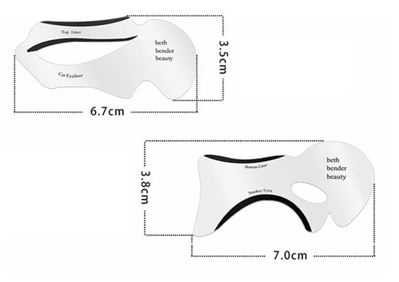 6 Pcs Stencils For Perfect Cat Eye & Smokey Eyes