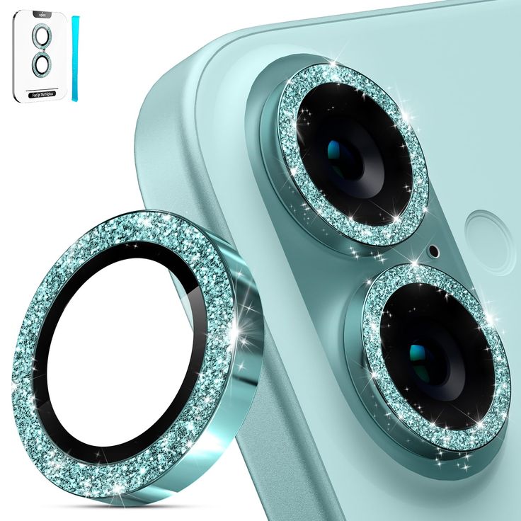Diamond Camera Lens Protector For 11 / 12 / 13 / 14 / 15 / 16 / 17 Series  Luxury Sparkle Shockproof Camera Guard