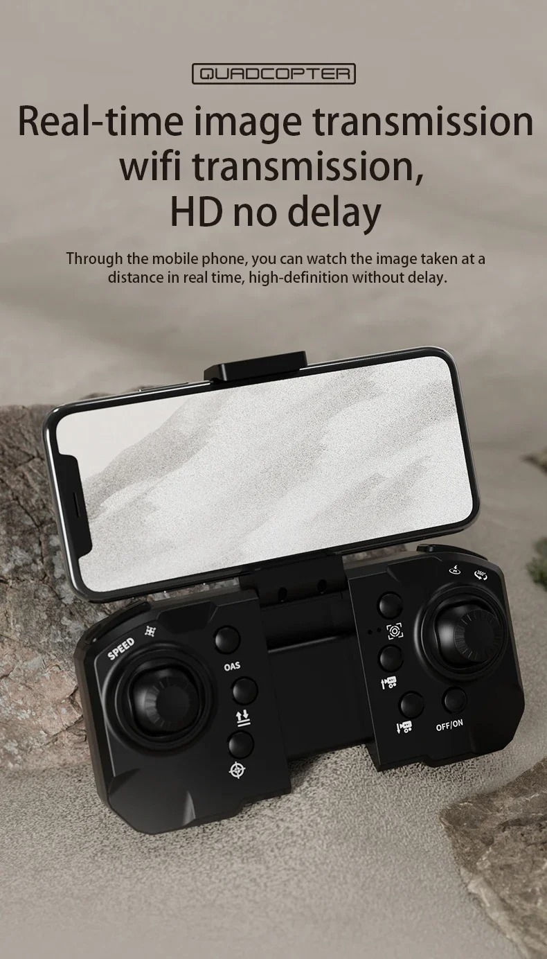 J6 Pro Drone Brushless Motors HD Camera RC Quadcopter with Wi-Fi FPV, Headless Mode, One-Key Takeoff/Landing, Altitude Hold, Obstacle Avoidance & Remote Control – Beginner Camera Drone
