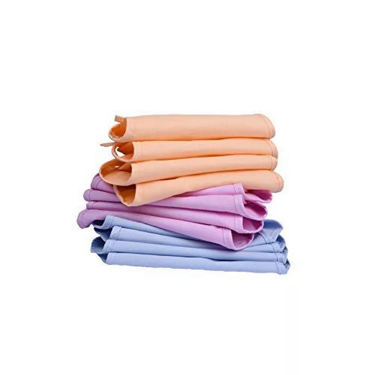 Pack of 12 Pieces Multicolor Cotton Langot / Nappy for New Born Babies