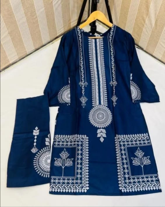 Circular Flower Stitiched  Dress