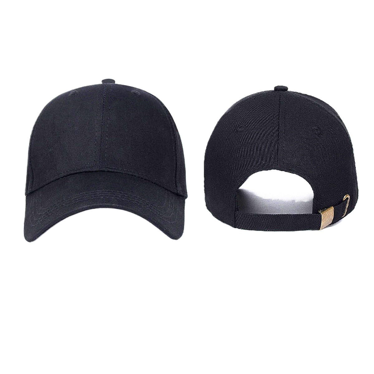 Best Quality Outdoor Baseball Caps for Adults P Caps With Curved Brim Men Hats for Adults With Buckle Sun Protection Cap for Men in Black Blue